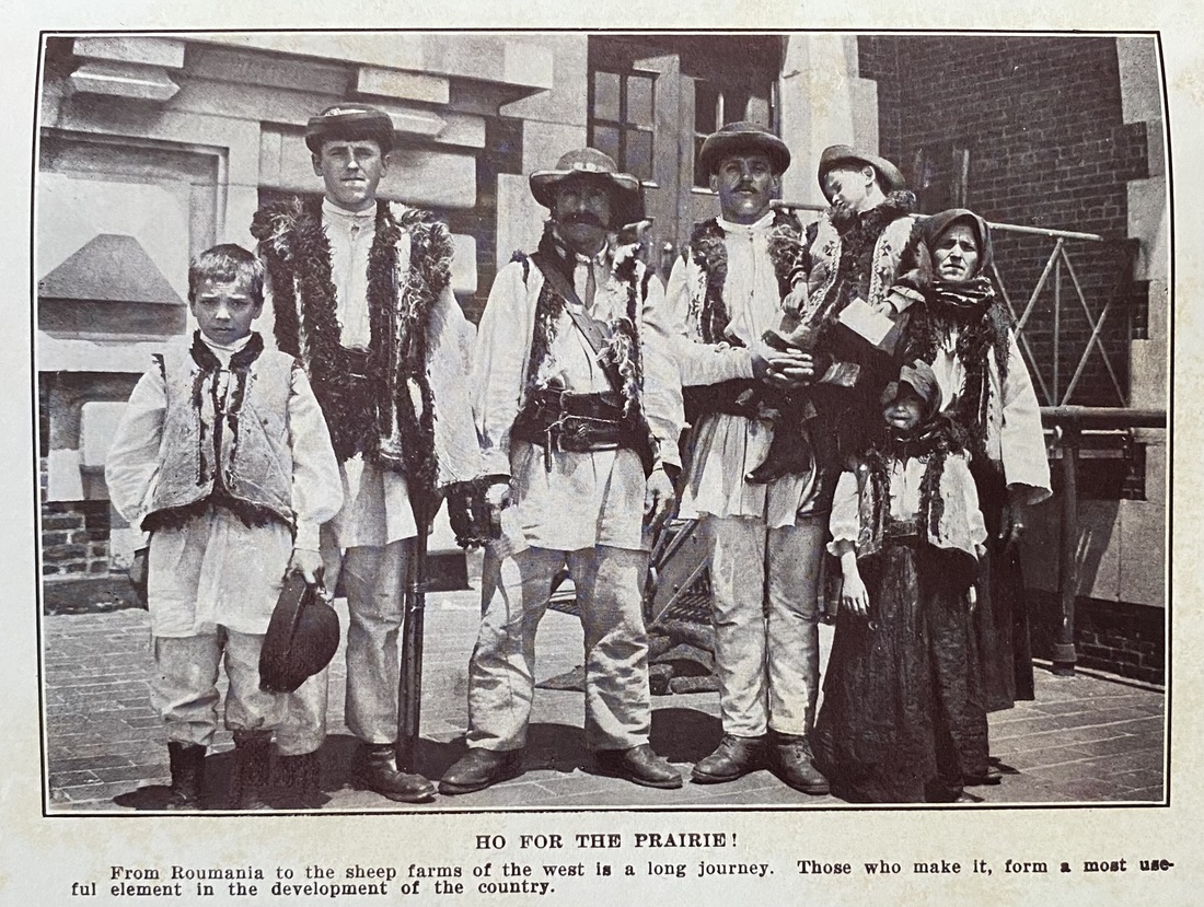 Romanian migrants ca. early 1900s. (via On the Trail of the Immigrant by Edward A. Steiner. Fleming H. Revell Company, 1906)
